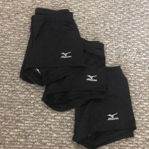 Lot of 3 Mizuno Black Spandex